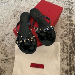 Valentino Rockstud Jelly Thong